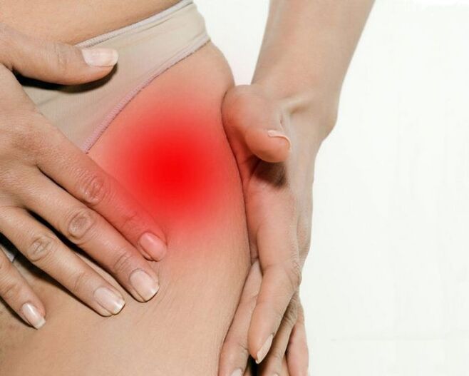 Schmerzen in Leisten und Oberschenkel mit Arthrose des Hüftgelenks